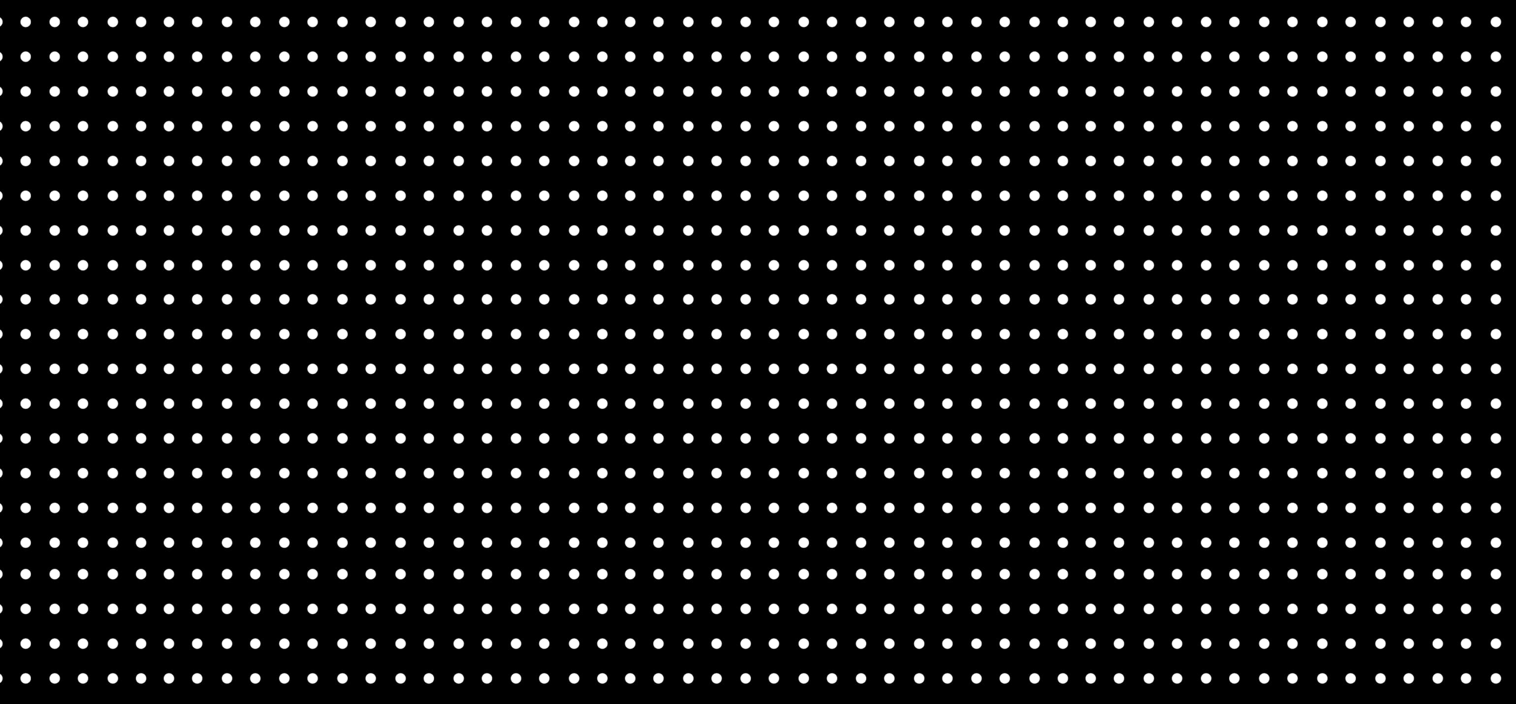 Pattern swatch, dense dots, white on black