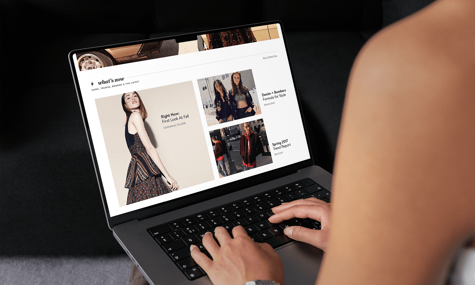 Nordstrom Content Framework section showing email and landing treatment with custom lockup and icon